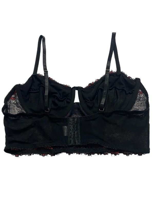 Black and Red Lace Bra (Xlarge)