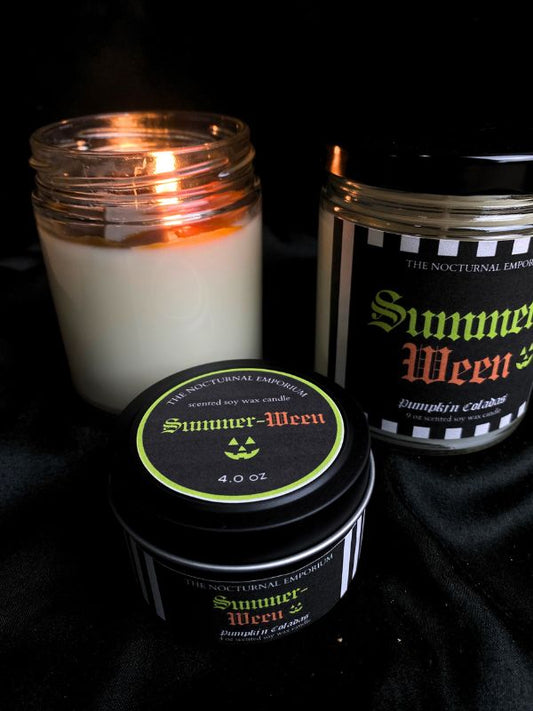 Summerween Tin Candle