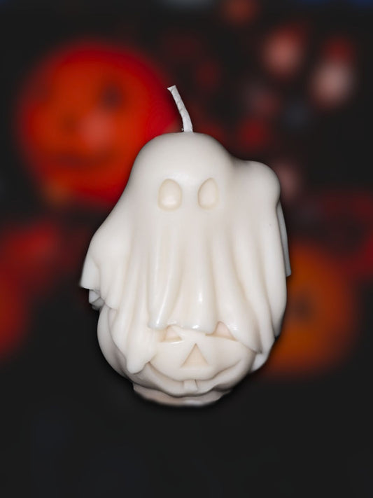 Ghost With The Most Pillar Candle