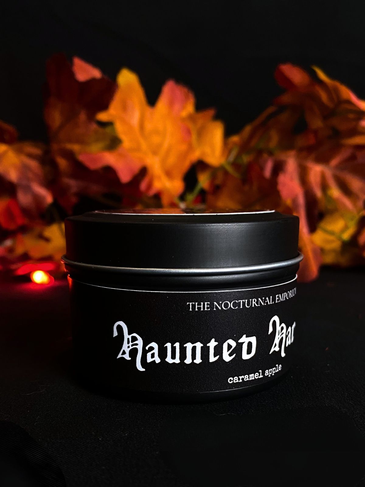 Haunted Harvest Tin Candle